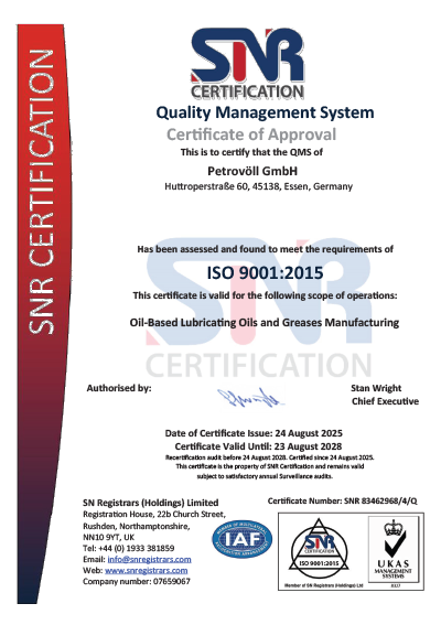 SNR ISO 9001